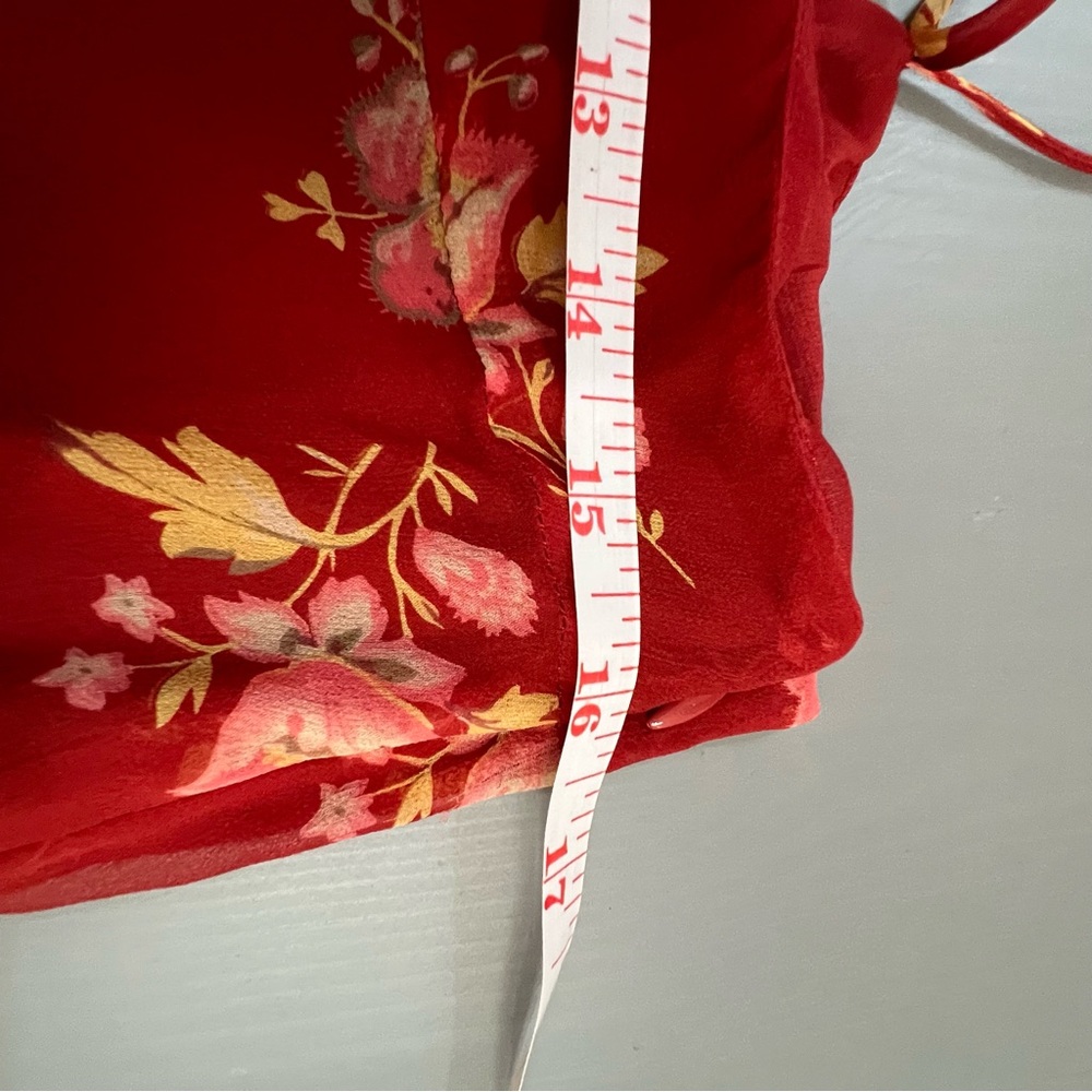 Ralph Lauren Red Floral Maxi Dress - Picture 9 of 9